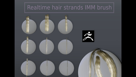 IMM haircards insert brush for Zbrush