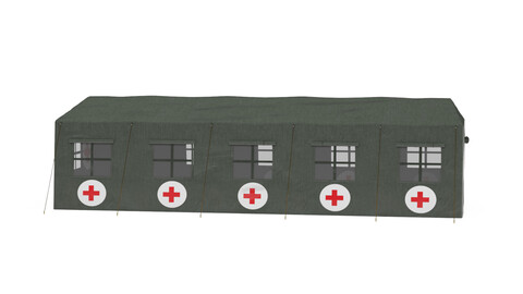 Military Medical Tent 3D Model