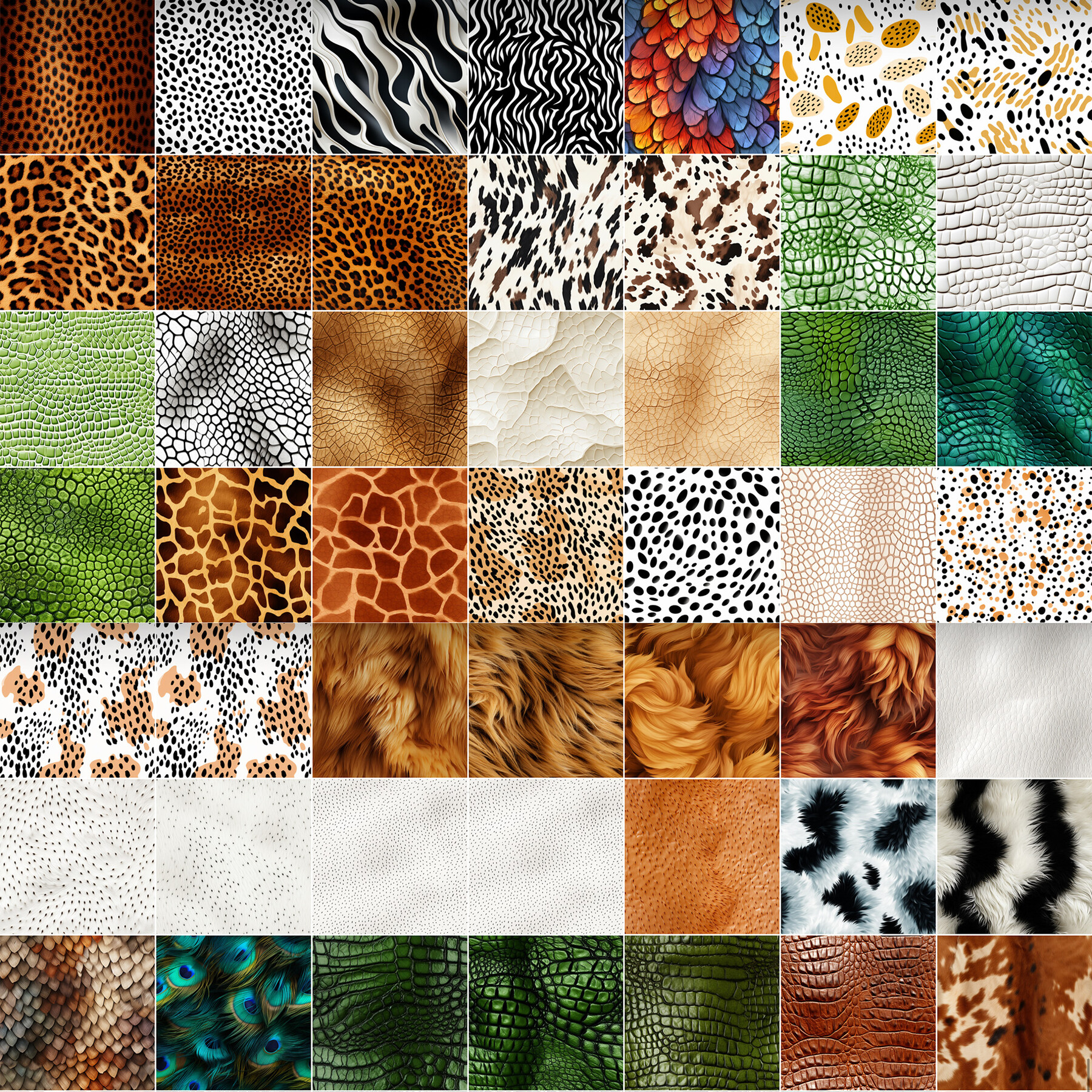 ArtStation - 110 Procreate Animal Skin Textures | Animal Print ...