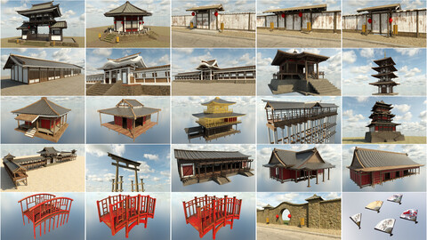 Asian Buildings and Architecture Collection