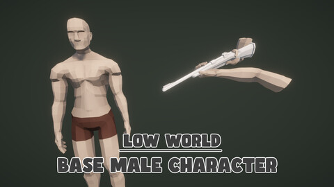 Low World - Base Male Character - Rigged & Animated