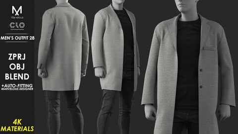 Men's Outfit 28 - Marvelous / CLO Project file