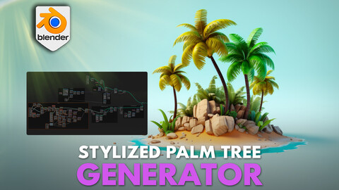 Blender 4 palm Tree Geometry Node