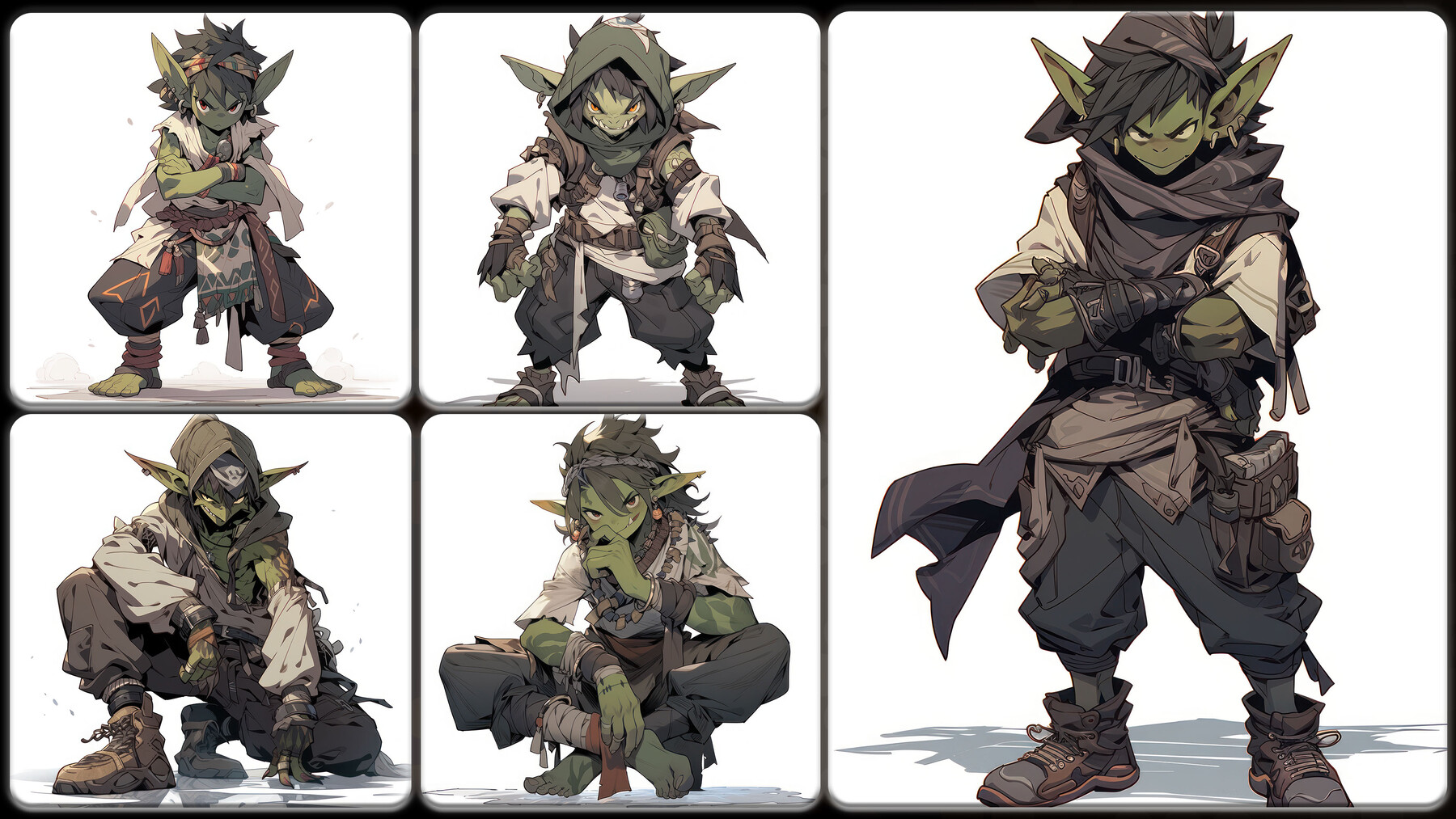 200 Anime Goblin (Full Body) Reference Pack | 4K | v.12