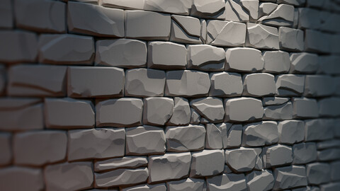 Stylized Stone Wall - Simplified Substance Designer Example Graph