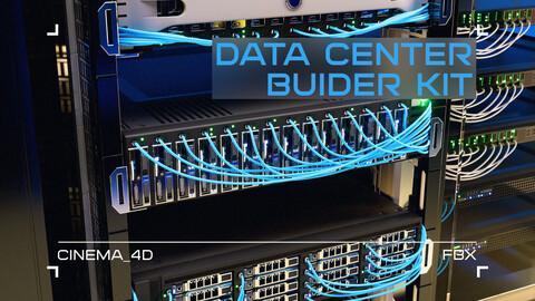 Data Center Builder Kit [Cinema 4D/FBX]