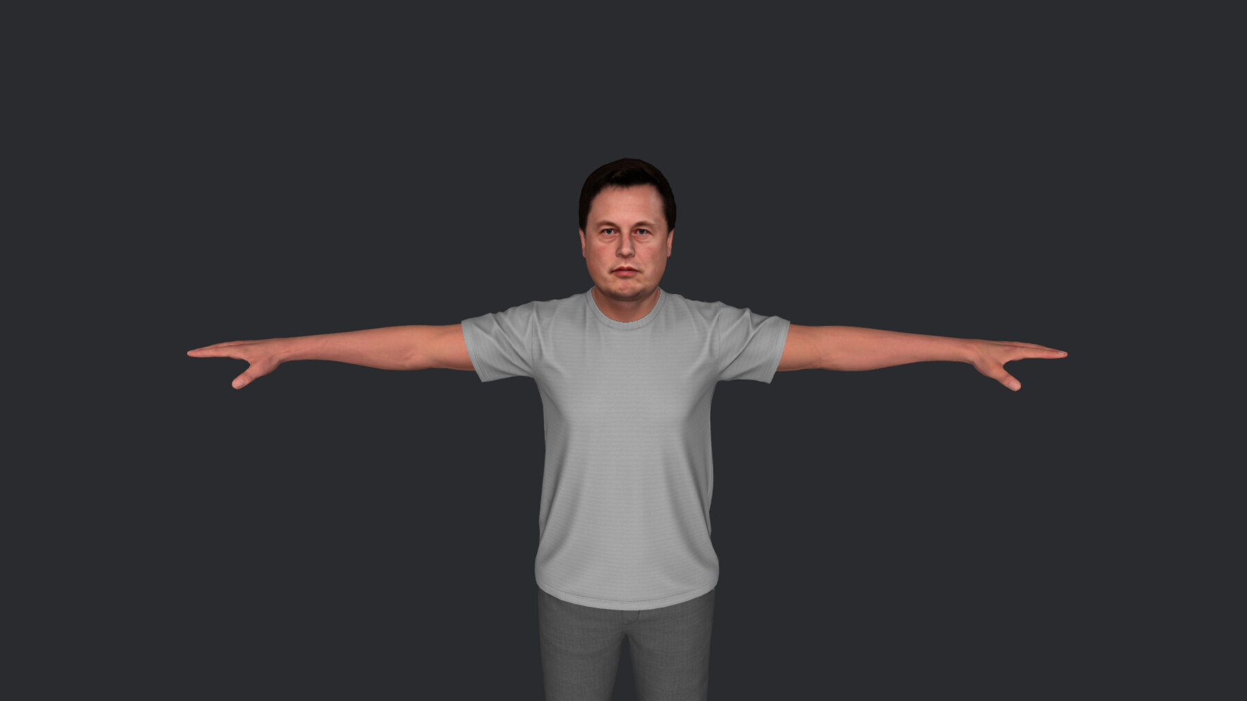 Elon Musk T-Pose - Buy Royalty Free 3D model by Elephai (@elephai) [7f4a40f]