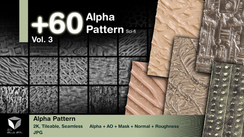 +60 Alpha pattern Vol.3 Seamless (sci-fi)