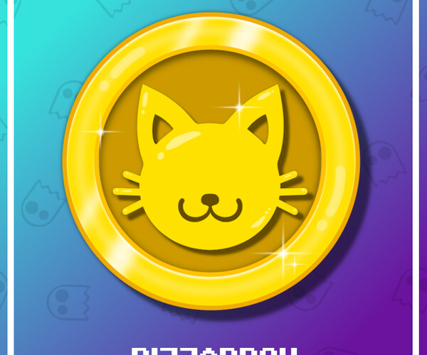 ArtStation - Twitch Emote: Kitty Cat Coin | Artworks