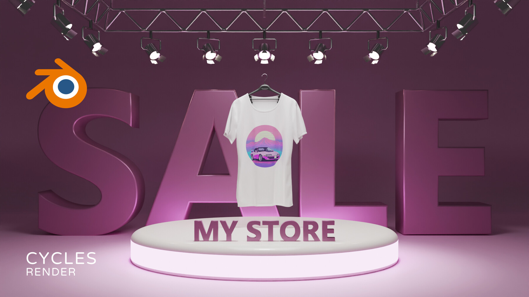 T shirt 3d mockup