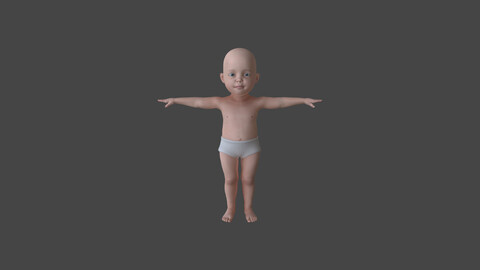 BABY.001 Rigged Baby