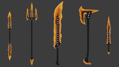 Magmaforged Weapon Pack
