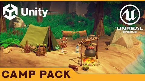 EMBERLIGHT - Stylized Camp Pack - Unity and Unreal Engine 5 Assets