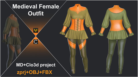 Medieval female outfit