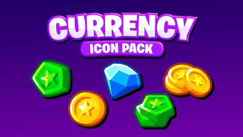 Cartoon CURRENCY UI & icon pack