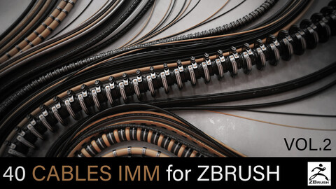 40 CABLES IMM for Zbrush Vol.2