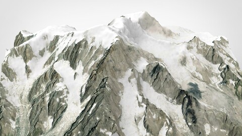 Mountain landscape Chamonix Mont Blanc Alps