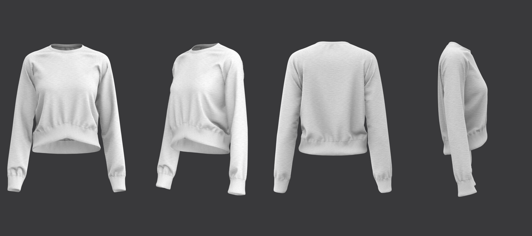 ArtStation - Cropped Raglan Pullover | Resources