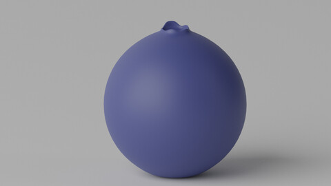 Cartoon Blueberry 3D model