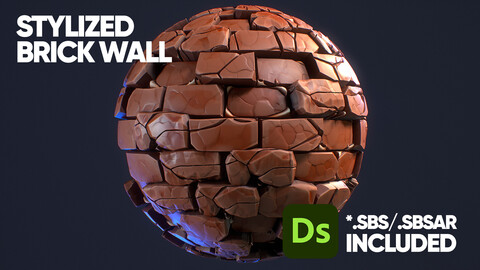 Stylized Brick Wall Material