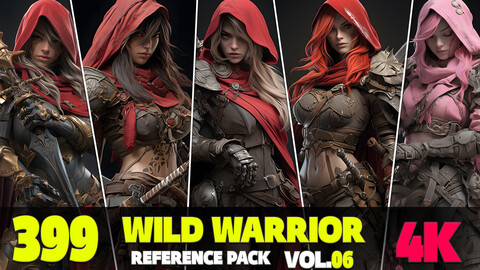 399 4K Wild Warrior Reference Pack Vol.06