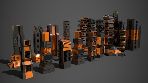 Sci-Fi Buildings Collection