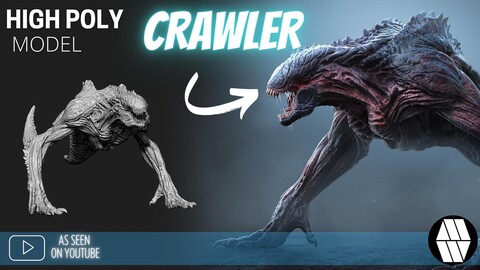 ZBrush Model: Crawler High Poly ZTL & FBX