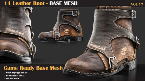 14 Leather Boot BASE MESH - VOL 17