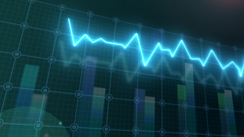 Abstract Business Market Graph Background