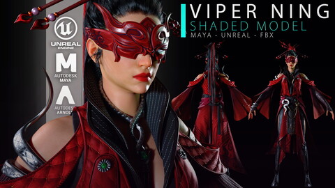 WARRIOR Viper Ning - Maya & Unreal
