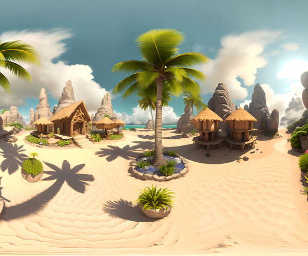 ArtStation - HDRI Tropical Beach | Artworks