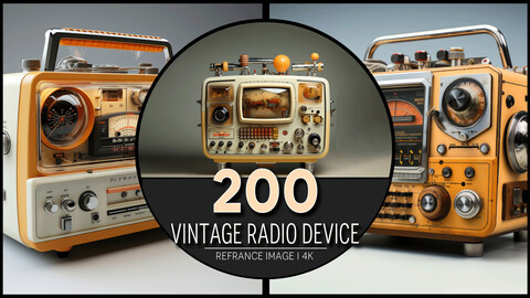 Vintage Radio Device 4K Reference/Concept Images