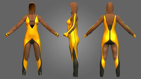 Gaming Costume 3d Model