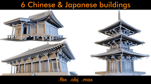 6- Chinese and Japanese buildings