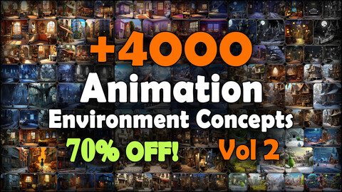 4000 Animation Concept Reference Pack | MEGA Bundle | 4K | v.2
