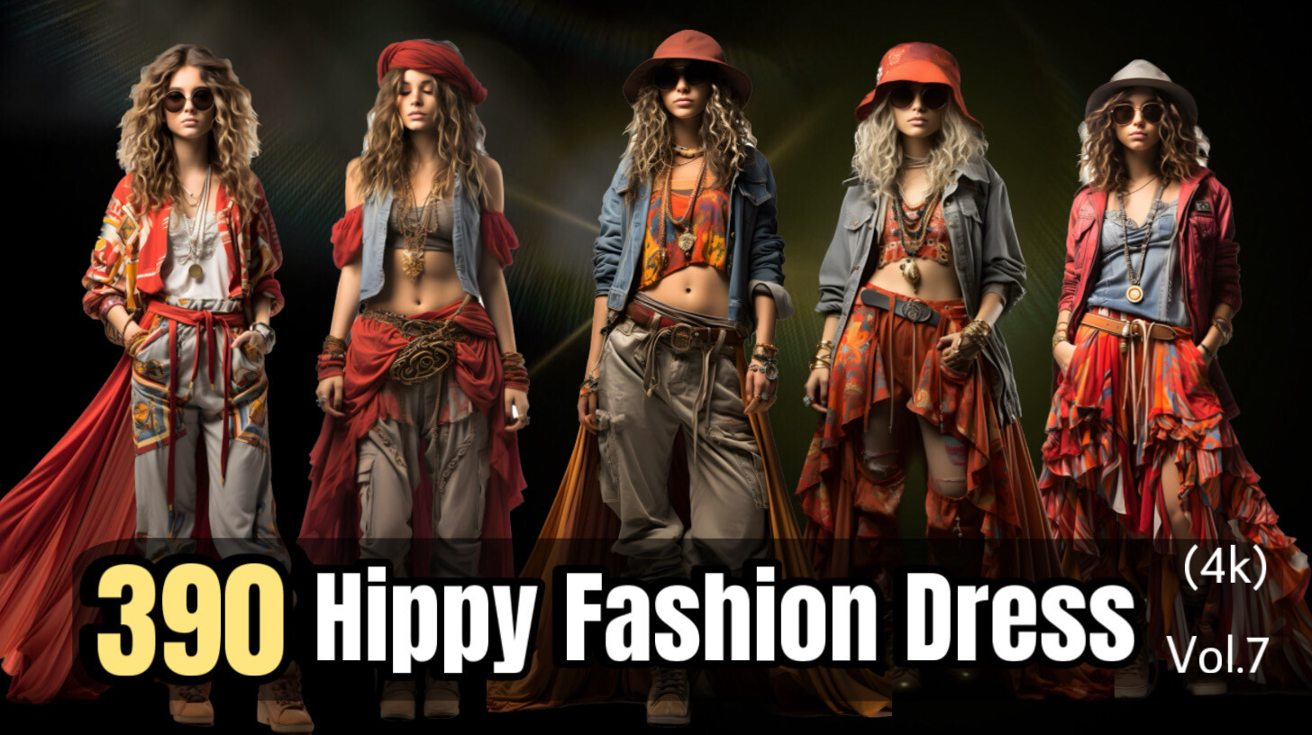390 Hippy Fashion dress Concept(4k)