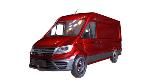 Volkswagen Crafter Van (Red)