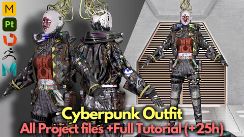 Tutorial: +25 Hours of making cyberpunk No.1 + Project files