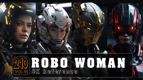 210 ROBO WOMAN Character Reference V1 -4K