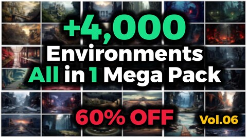 +4,000 Environments (4K) All in 1 Mega Pack | Vol_06 - 60% OFF