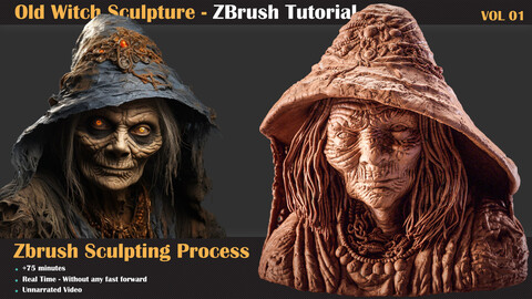 Old Witch - ZBrush Sculpture Series Vol1