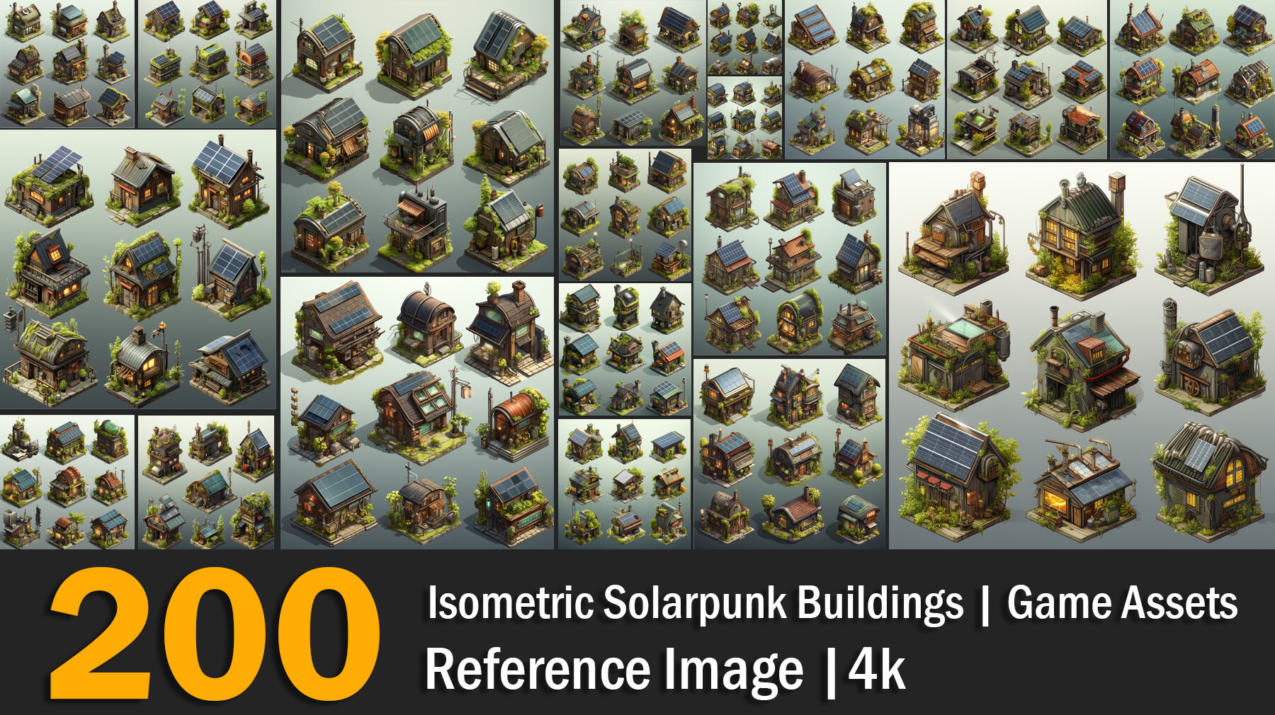 ArtStation - Solarpunk Inspired off-grid homestead