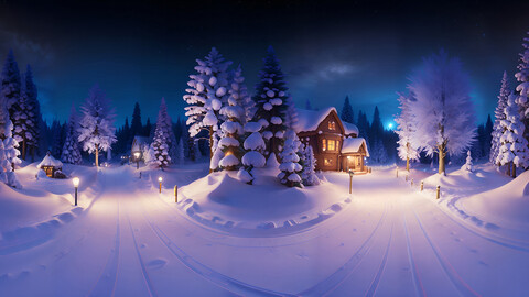 HDRI Winter Fairytale Panoramas