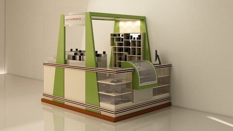 3D Exhibition Stand 02 / 3DS MAX and FBX