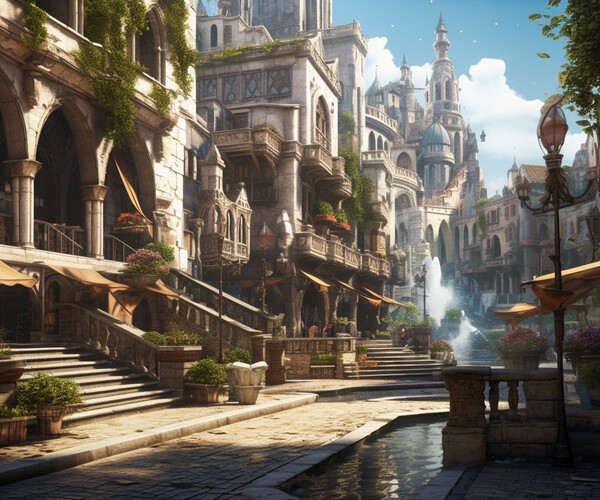 ArtStation - 400 Renaissance Environment Concept(4k) | Vol_79 | Artworks