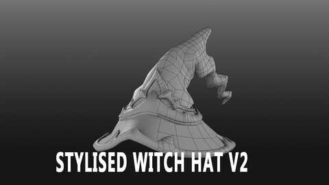 Stylised Witch Hat V2 l Game Ready Model