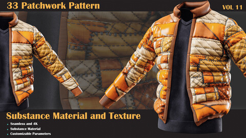 33 Fabric - Patchwork Pattern - VOL 11