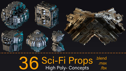 36 Scifi prop concepts