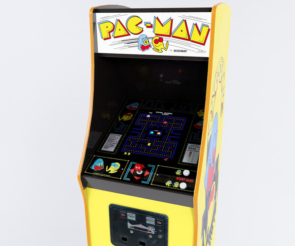 ArtStation - Pacman Arcade Cabinet | Game Assets