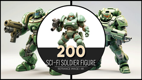 Sci-fi Soldier Figure 4K Reference/Concept Images